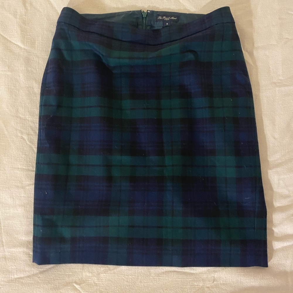 J CREW Plaid Pencil Skirt. Size 8. EUC